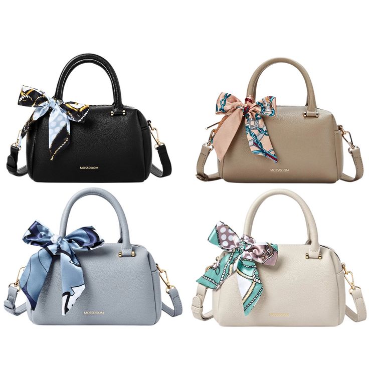 Mossdoom Shoulder Handbag Bag Marcia Women Pu Leather Bow Simple Fashion Compact